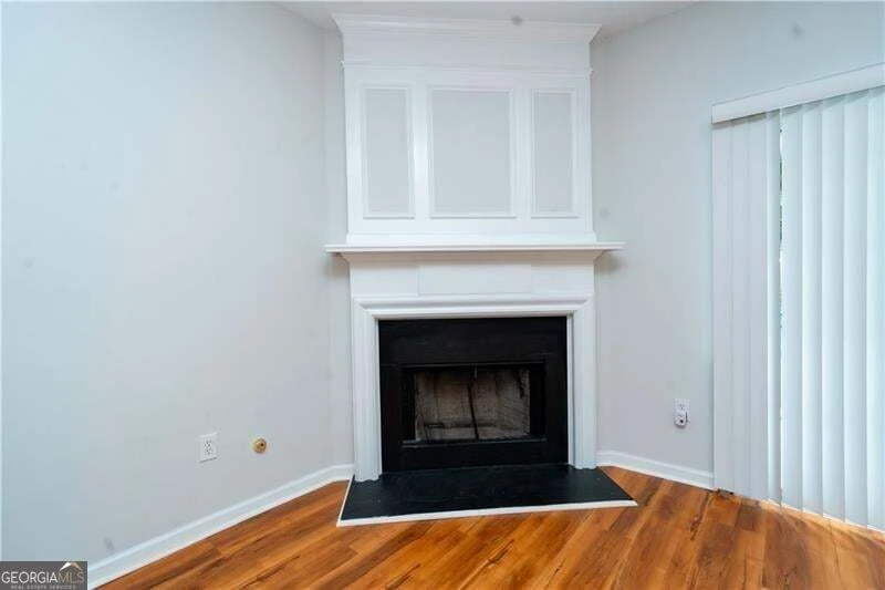Fireplace detail in the family room