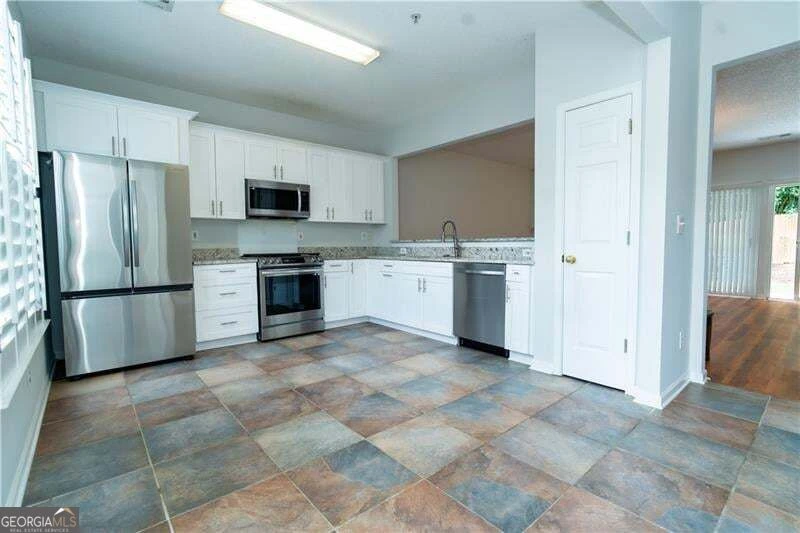 Kitchen and connected living space